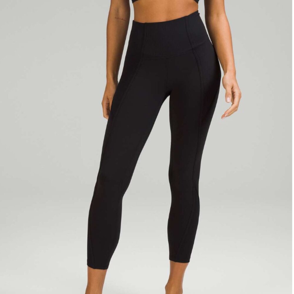 Lululemon Align Ribbed Panel High-Rise Tight 25" Black